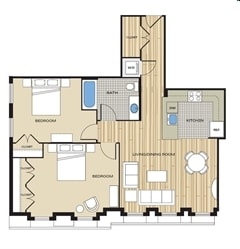 2BR/1BA - Cortland Alexandria