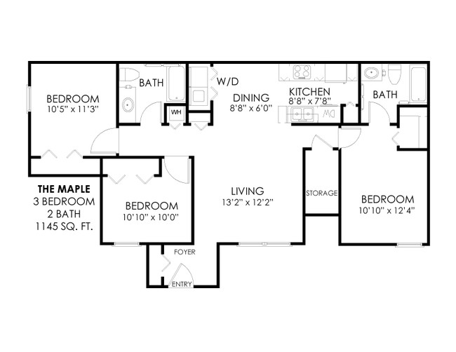 Floorplan - Enclave at Pine Oaks Apartments