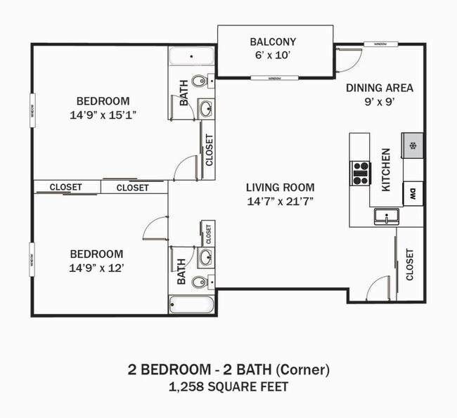 Oakwynne House 2 Bd - 2 Ba (Corner) - Oakwynne House