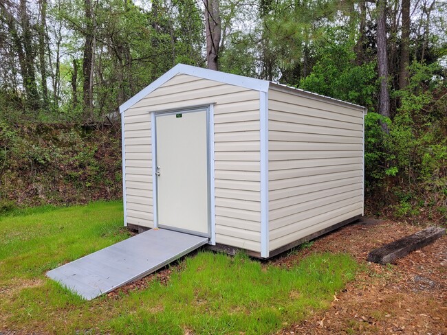 Storage shed available to renters - 109 Wheeler Ct