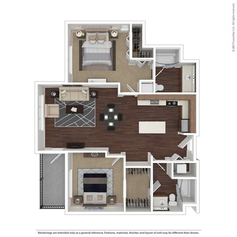 Floorplan - The Noble Apartments