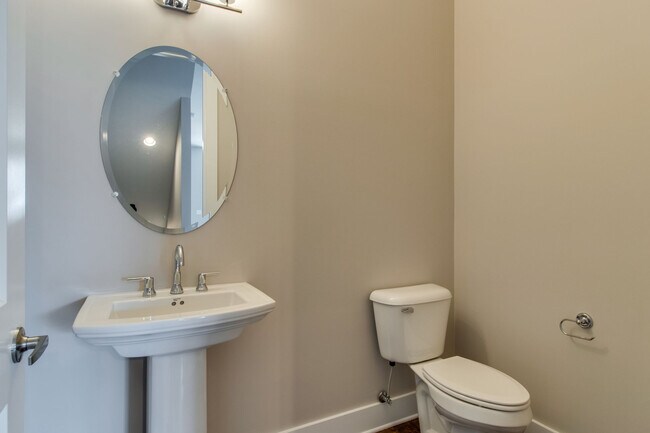 Extra large half bath on main living floor - 707 Vernon Ave