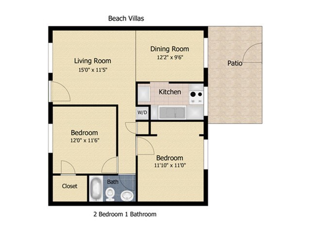 2 Bedroom - Beach Villas