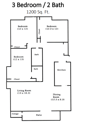 Floorplan - Meadow Ridge Apartments