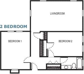 2BR/2BA - Berkeley Court