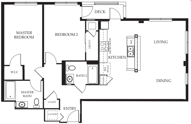 2BR/2BA - Skyline at Tamien Station Apartments