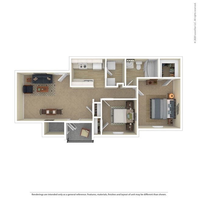 2 Bedroom 1 Bath - Cedar Square