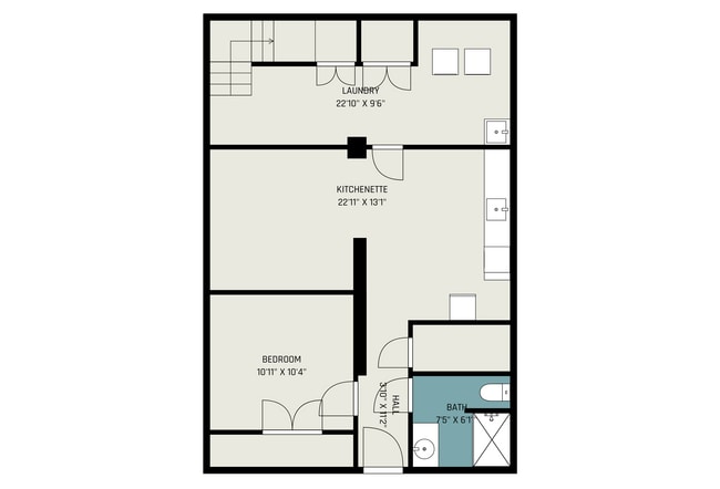 floor plan - basement - 428 N Center St