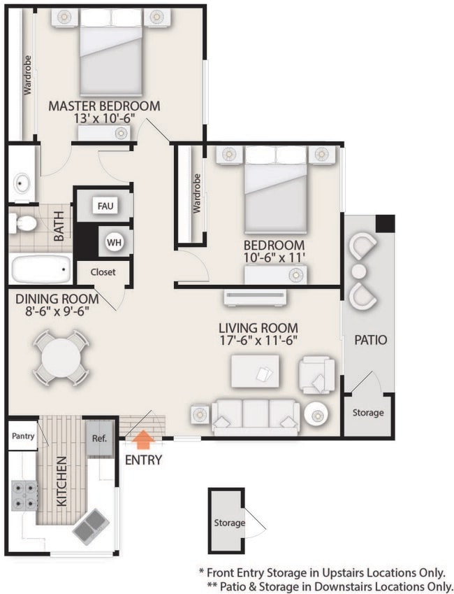 Floorplan - Woodbridge Willows Apartment Homes