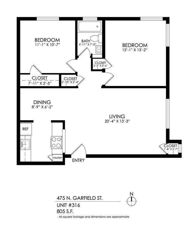 Floorplan - 475-501 Garfield