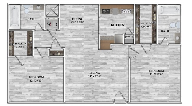 2x2 817 sf.png - Serena Heights Apartments