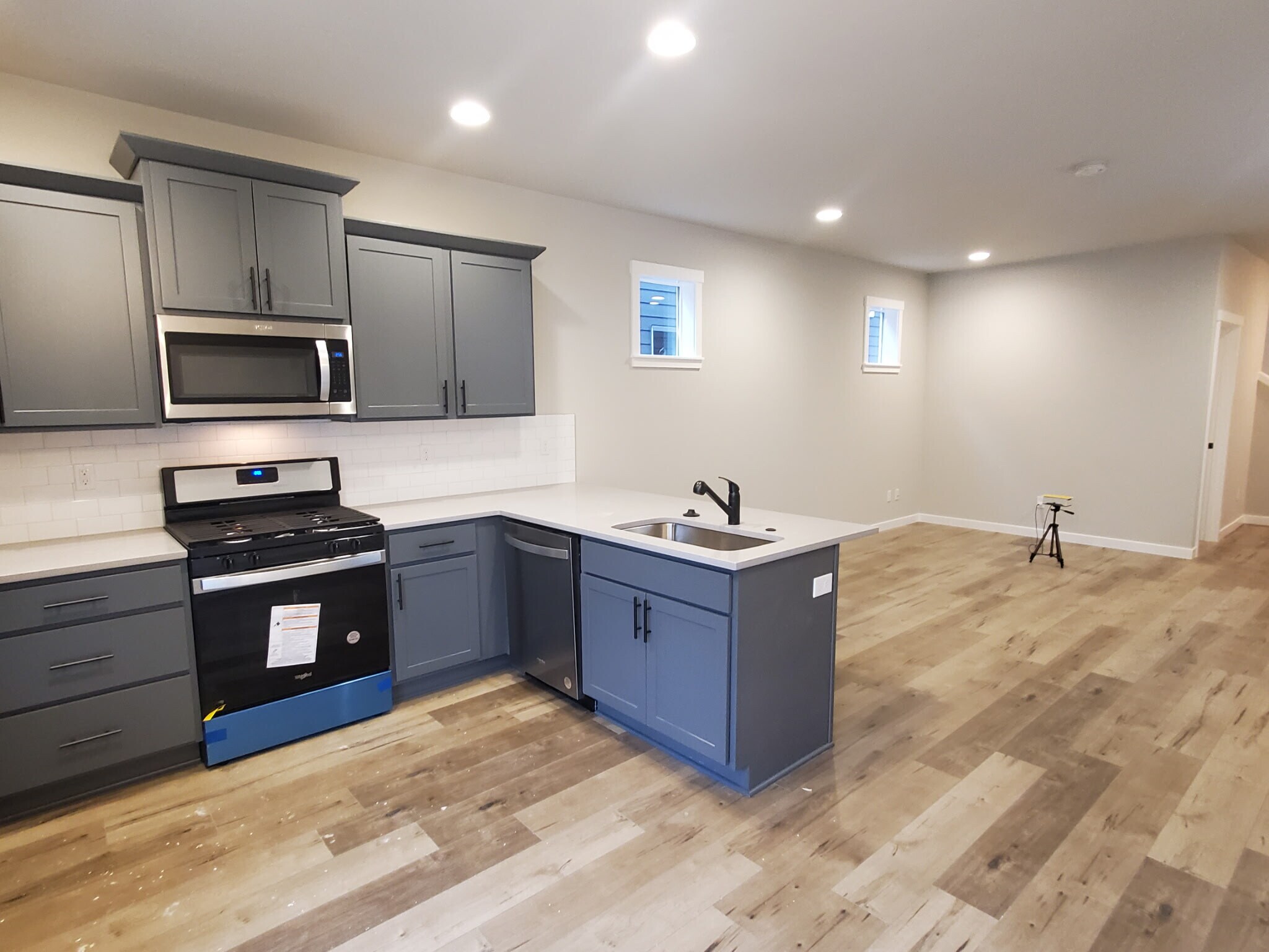 Living space fits a good size couch and your TV can be placed across of it - 161 E Wayno Way