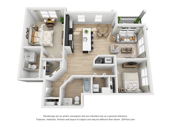 Floorplan - Excelsior Park Apartments