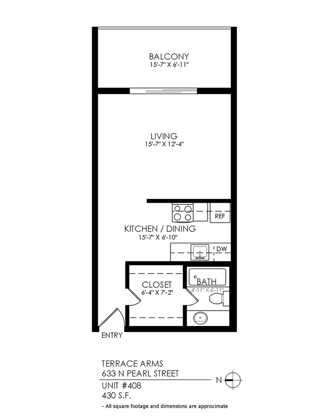 Floorplan - Terrace Arms Apartments