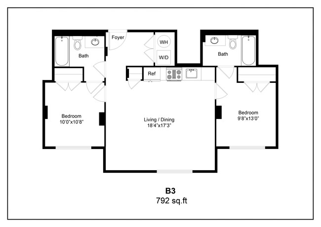 Floorplan - MDXL Flats