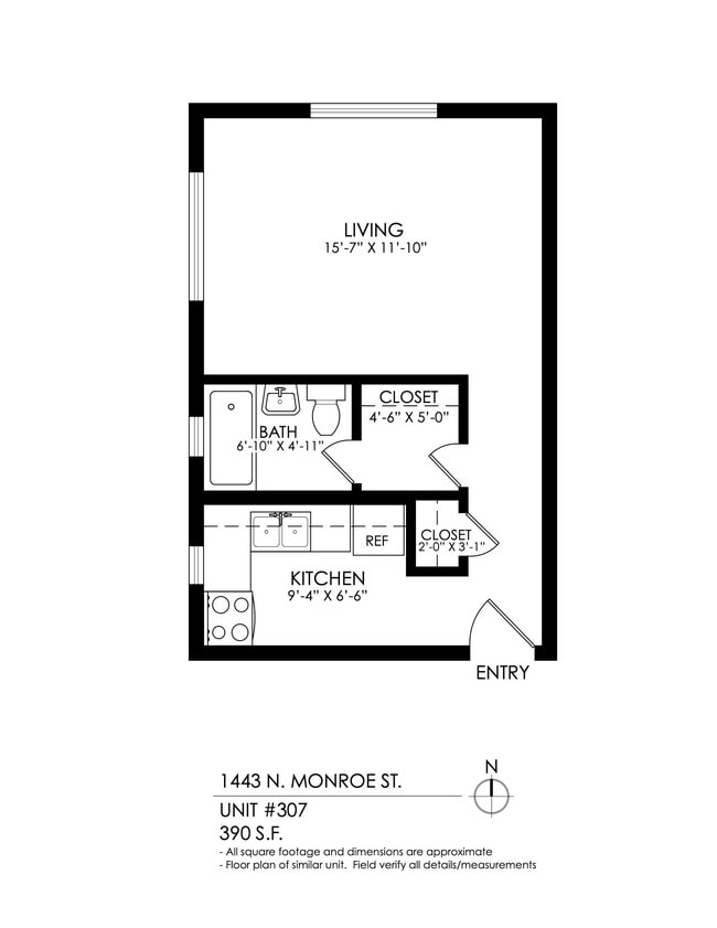 Floorplan - 1443 Monroe