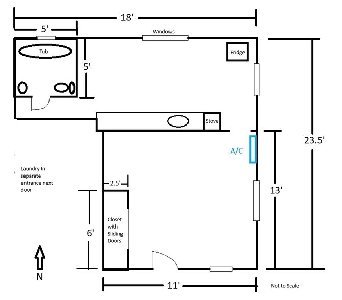 Expertly MS painted floor plan - 508 5th St SW
