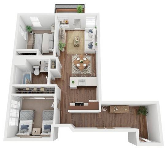 B6 Floorplan - Telegraph Gardens