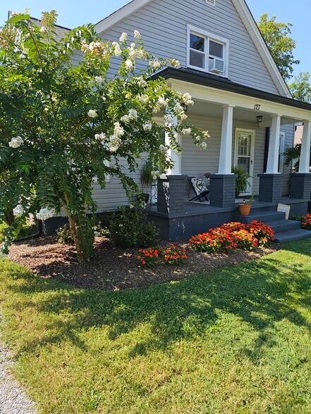 Landscape front yard - 127 E Park Ave