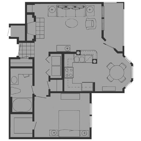 Floorplan - Tuscany Gate Apartments