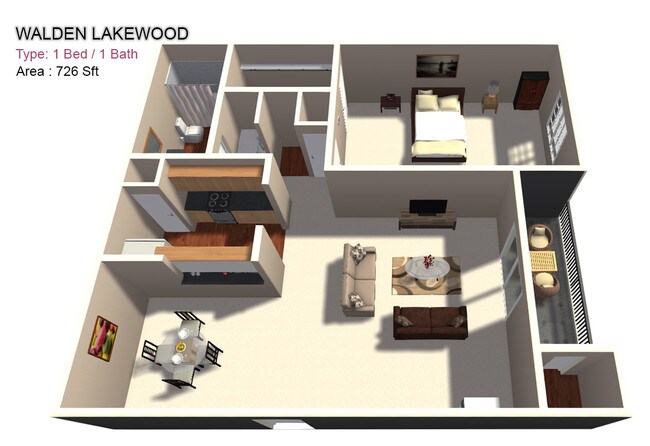 One Bed / One Bath - Walden Lakewood