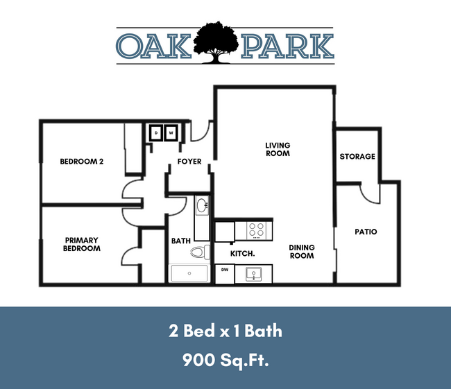 Floorplan - Oak Park Apartments