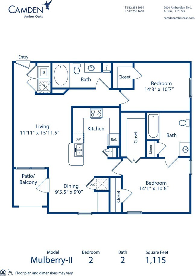 Floorplan - Camden Amber Oaks
