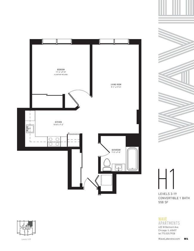 Floorplan - Wave Lakeview