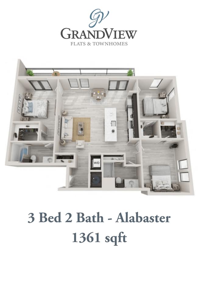 Floorplan - GrandView Flats and Townhomes