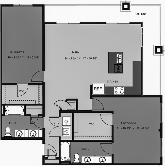 Floorplan - Regents West at 24th and 26th