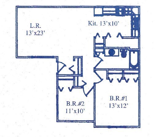 Floorplan - Foster Court Apartments