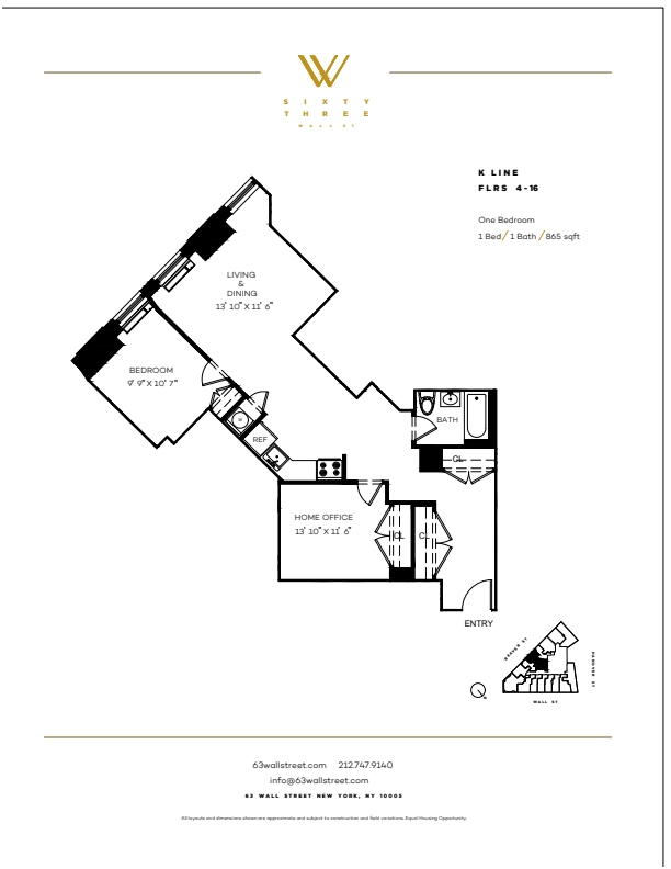 Floorplan - 63 Wall Street