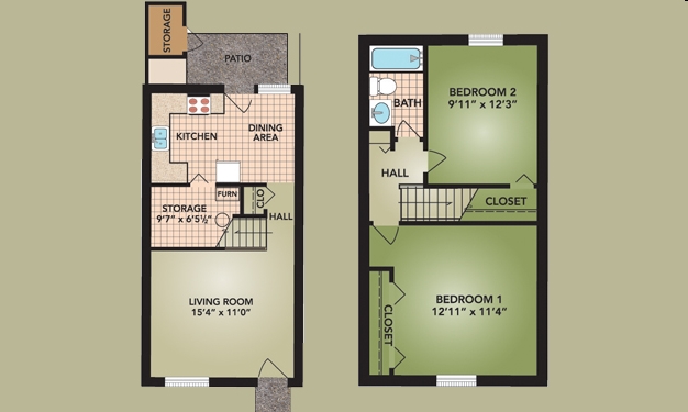 Floorplan - Beckley Townhomes