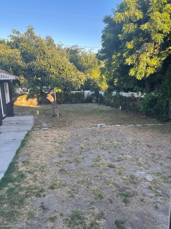 Back yard and ADU entrance - 826 E Elmwood Ave