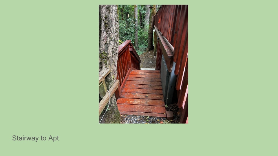 Stairs to Apt - 15315 Twin Fir Rd