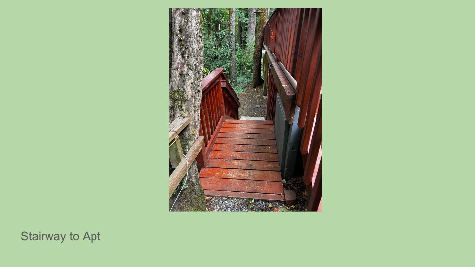 Stairs to Garden Apt - 15315 Twin Fir Rd