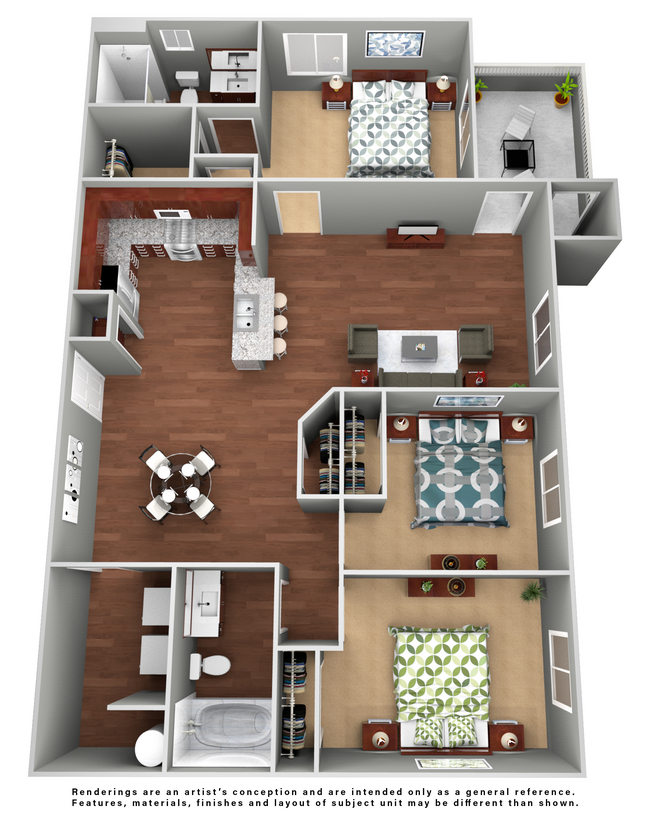 Floorplan - Meadows at Homestead Apartments