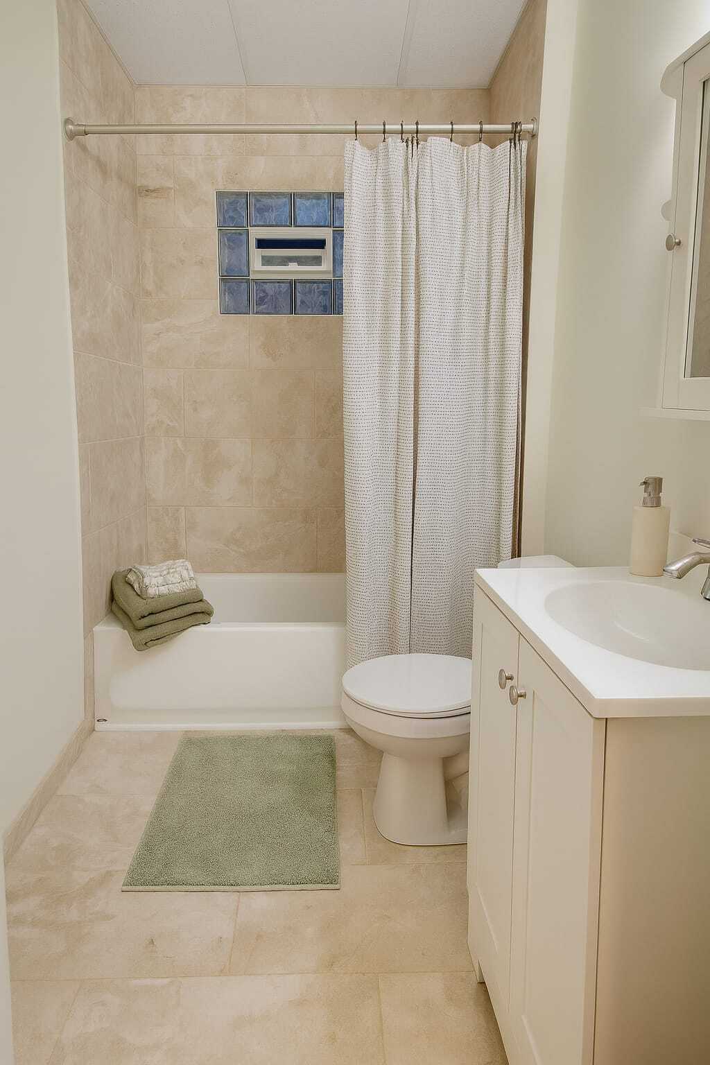Updated tub/shower combo - 99 Custer St