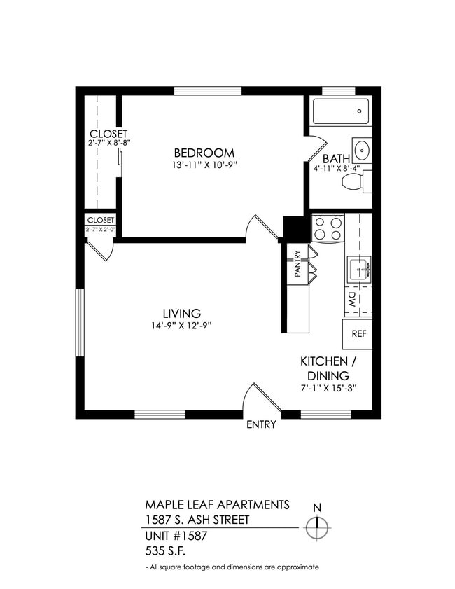 Floorplan - Maple Leaf Apartments