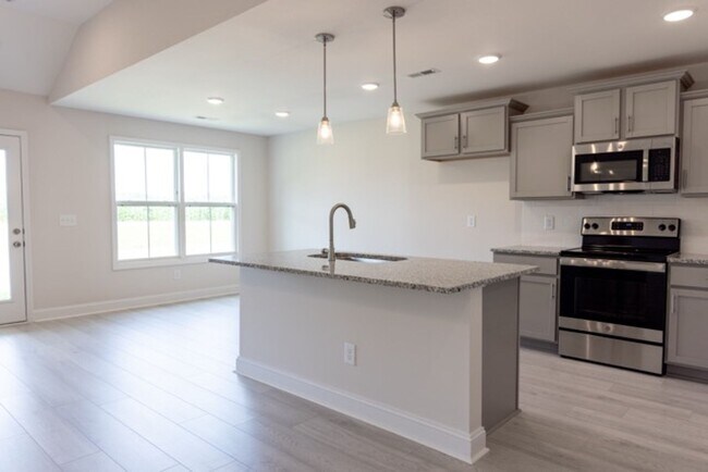 Building Photo - Modern Living Redefined with Stone Fireplace, Gray Cabinetry, Spa Inspired Primary Suite and Cove...