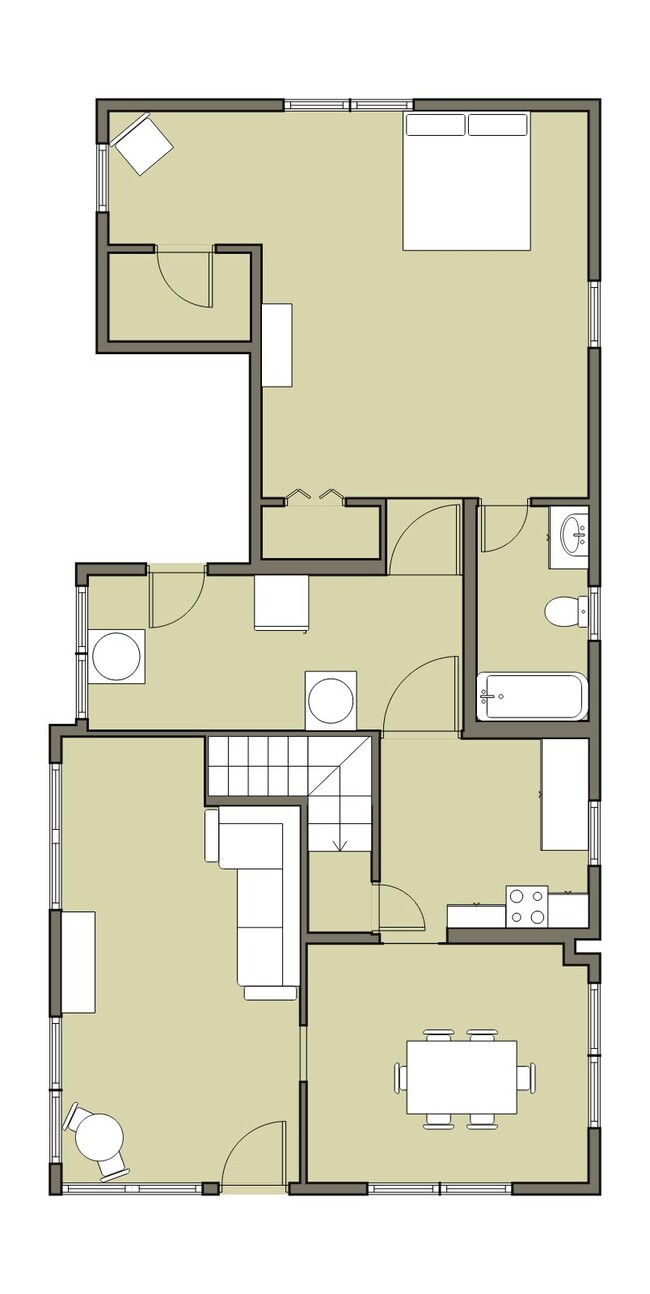 Main Level Floor Plan - 715 Euclid Ave