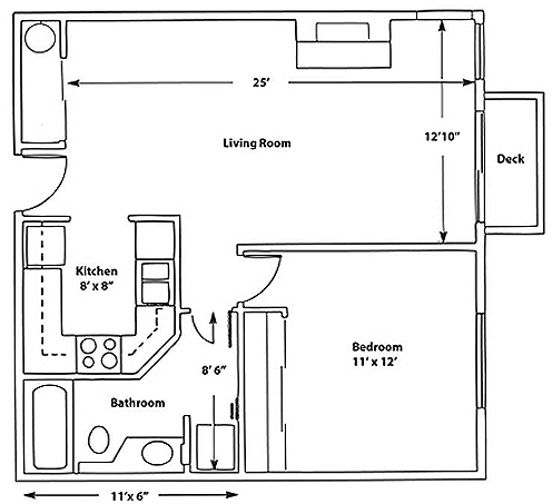 1BR/1BA - Ivy Court Apartments