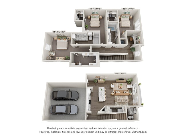 Floorplan - Lenox Sienna | Apartments & Townhomes