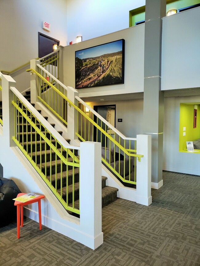 Lobby stairs - The House Apartments - Historical Access