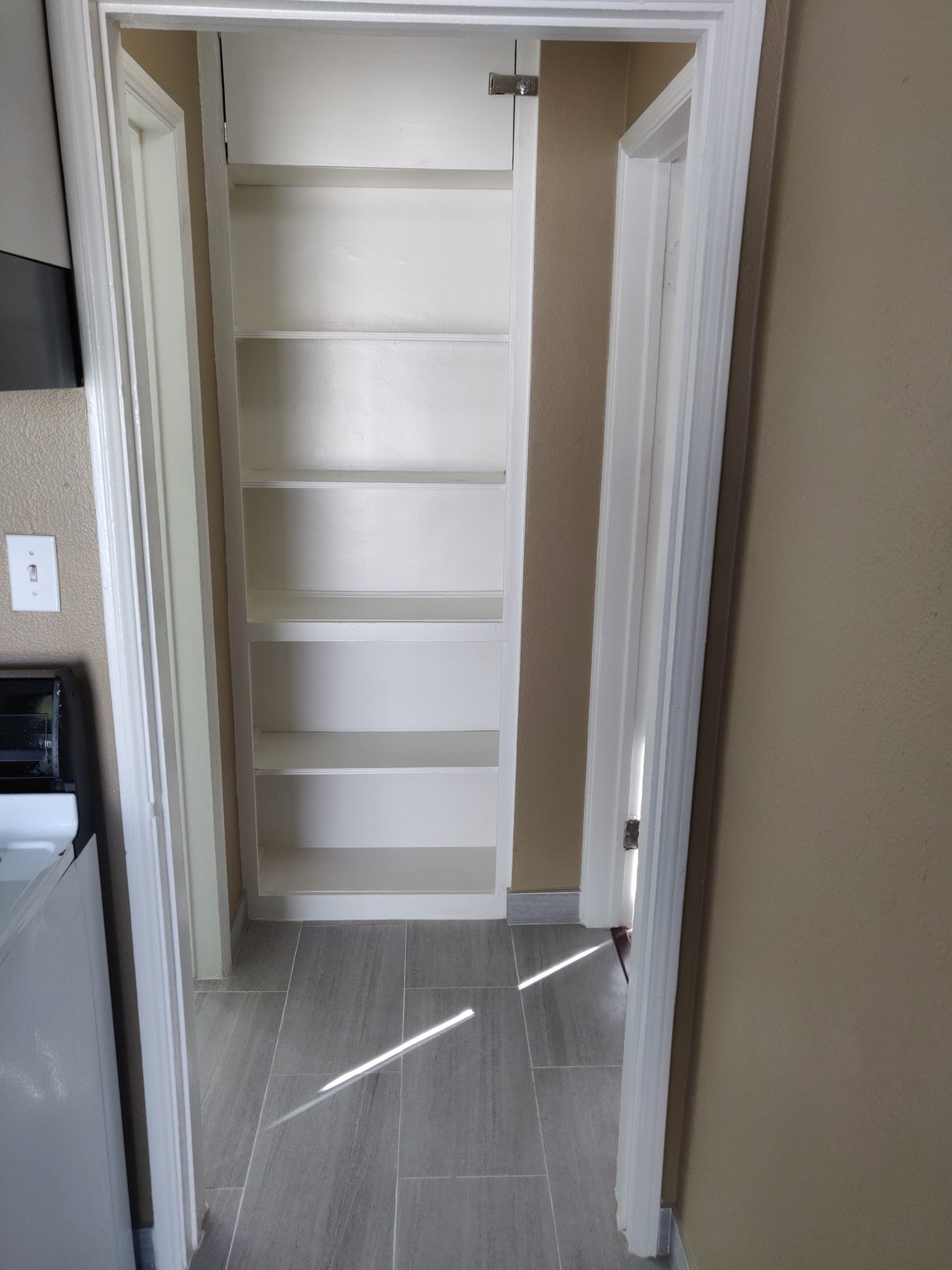 hallway built in bookcase - 6414 10th Ave
