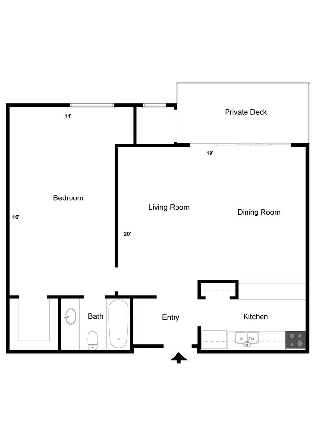 Floorplan - Viking Apartments and Townhouses