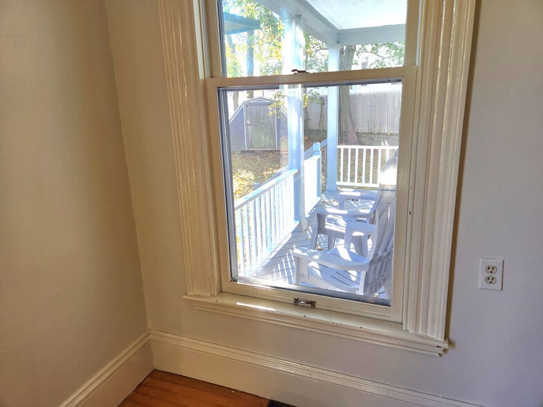 Back Porch through Bedroom 2 window - 46 Saunders St
