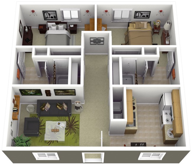 Floorplan - Wayside Apartments