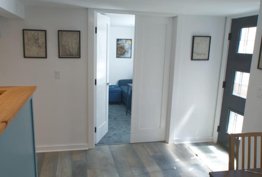 Entry into parlors have double doors to allow more flow through daytime spaces if desired. - 4157 SE Brooklyn St
