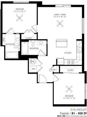 Floorplan - Paramount & Majestic at Spectrum Town Center
